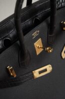 Birkin 25 Croco Epsom Black GHW