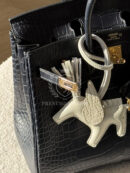 Birkin 25 Blue Sapphire croco Marine GHW