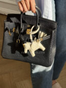 Birkin 25 Blue Sapphire croco Marine GHW
