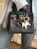 Birkin 25 Blue Sapphire croco Marine GHW