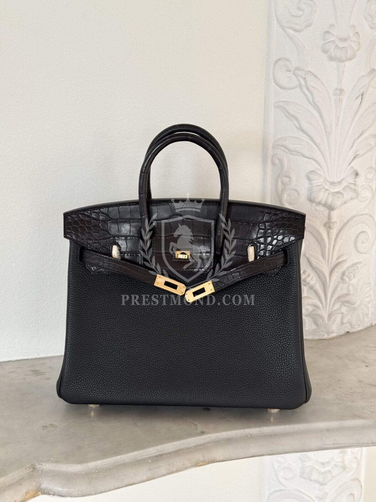 Birkin 25 Croco Epsom Black GHW — изображение 2