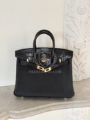 Birkin 25 Croco Epsom Black GHW
