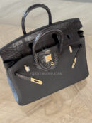 Birkin 25 Croco Epsom Black GHW