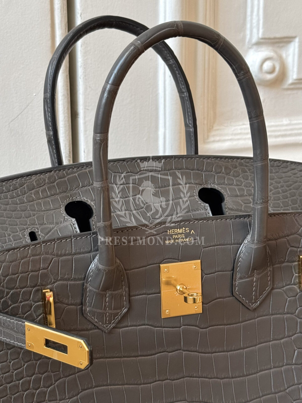 Birkin 30 Crocodile Porosus Graphite Mate GHW — изображение 2