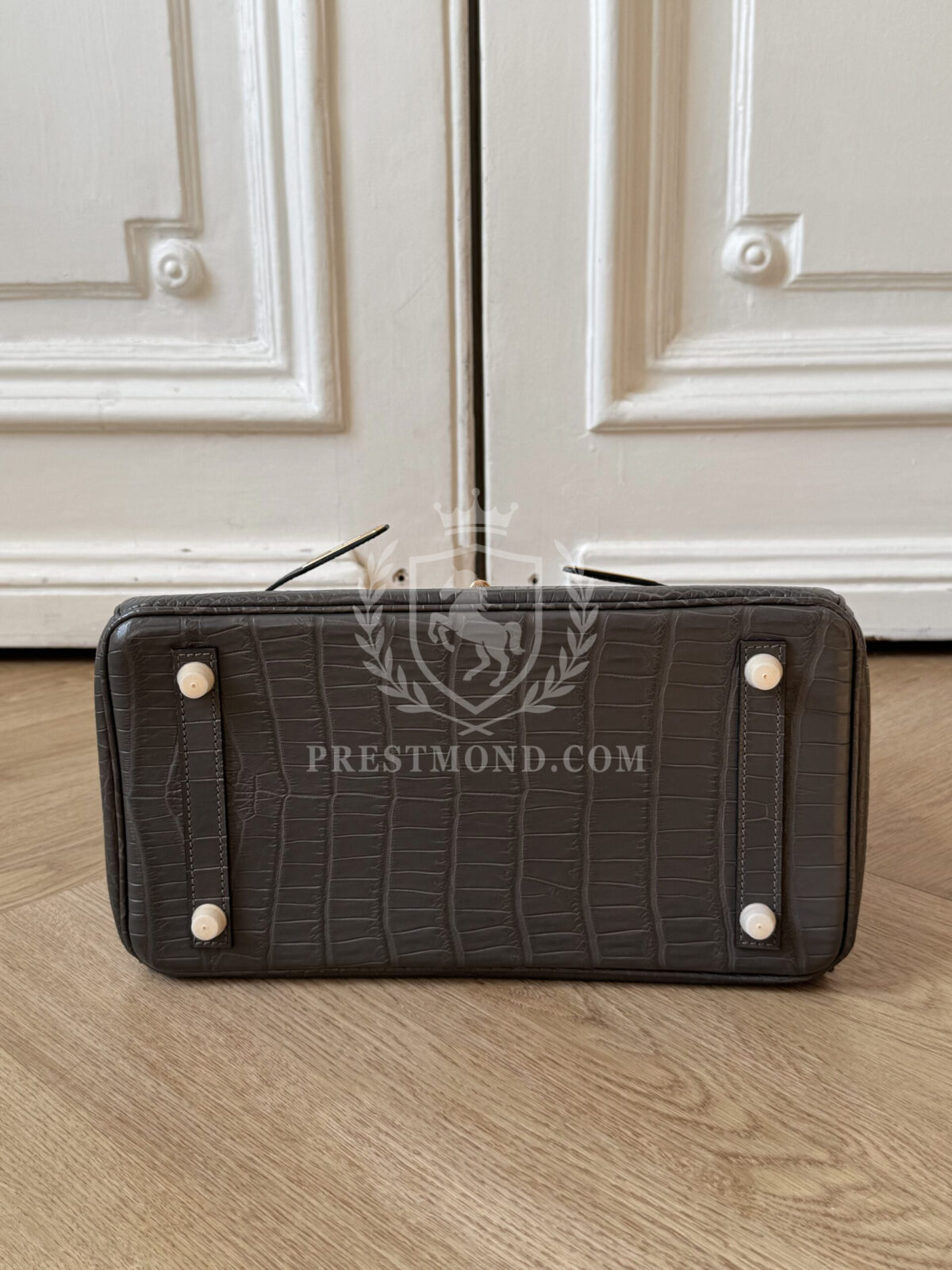 Birkin 30 Crocodile Porosus Graphite Mate GHW — изображение 6