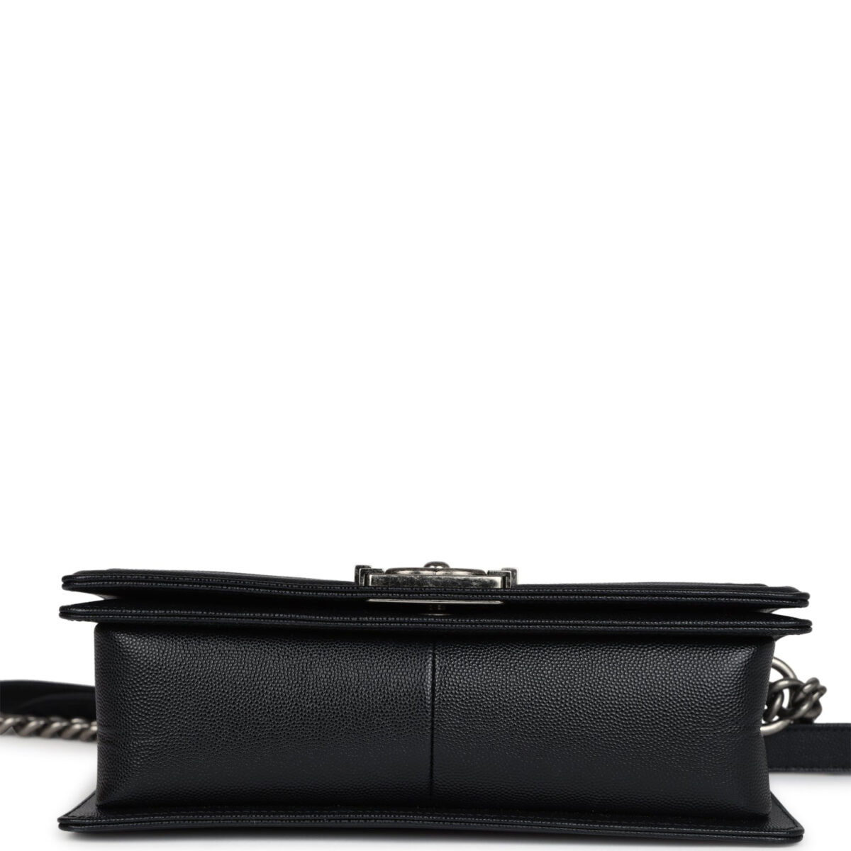 Chanel Medium Boy Bag Black Caviar Aged Ruthenium Hardware — изображение 6