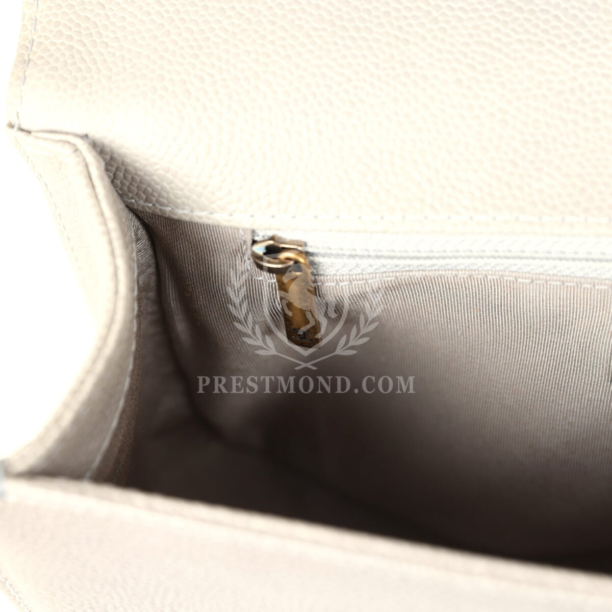 Chanel New Medium Boy Bag Grey Caviar Antique Gold Hardware — изображение 10