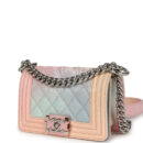 Chanel Mini "Paris-Cuba" Boy Bag Multicolored Caviar Enamel Silver Hardware