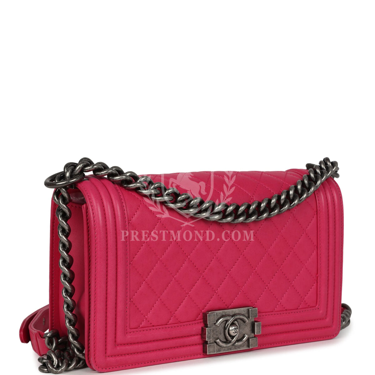 Chanel Medium Boy Bag Pink Lambskin Aged Ruthenium Hardware — изображение 2