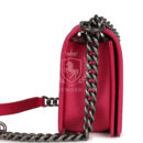 Chanel Medium Boy Bag Pink Lambskin Aged Ruthenium Hardware
