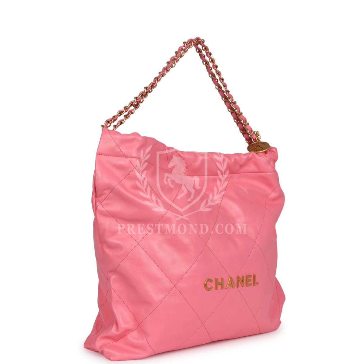 Chanel Small 22 Bag Pink Calfskin Gold Hardware — изображение 2