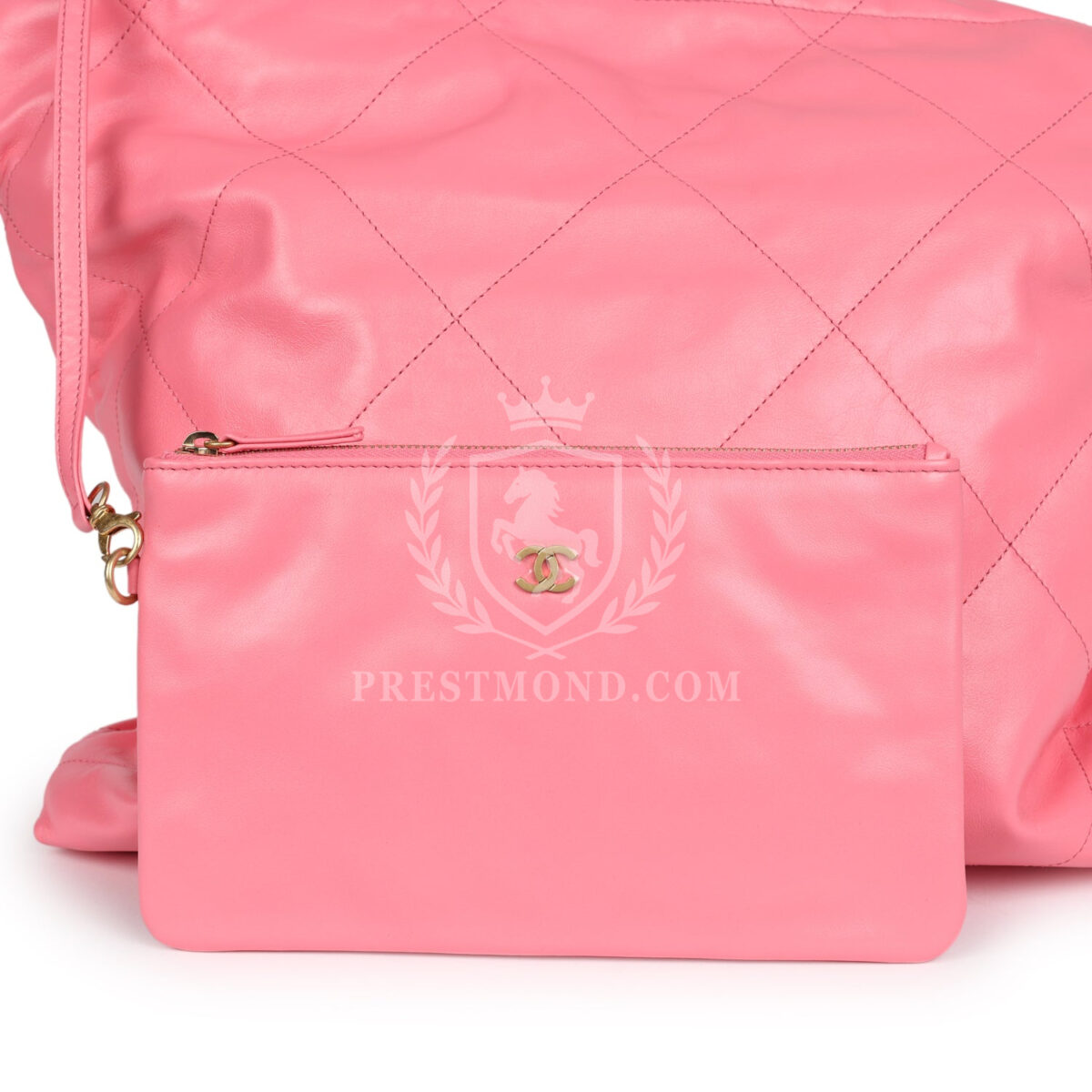 Chanel Small 22 Bag Pink Calfskin Gold Hardware — изображение 8