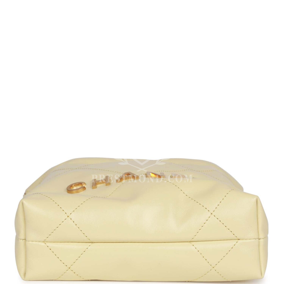 Chanel Mini 22 Bag Yellow Calfskin Gold Hardware — изображение 7