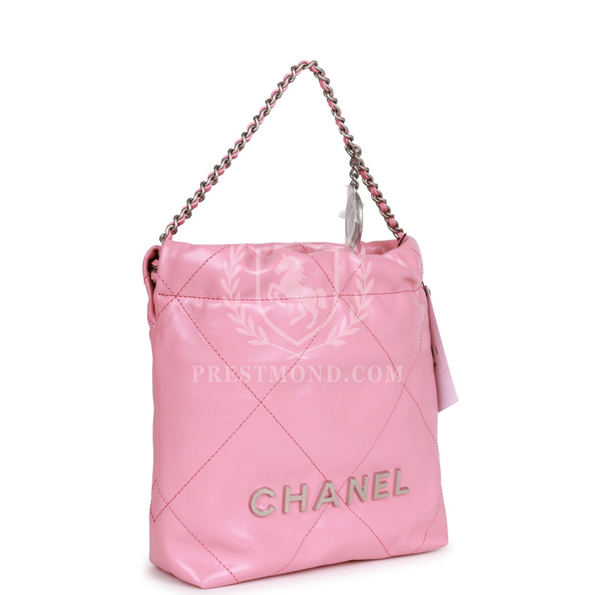 Chanel Mini 22 Bag Pink Calfskin Silver Hardware — изображение 2
