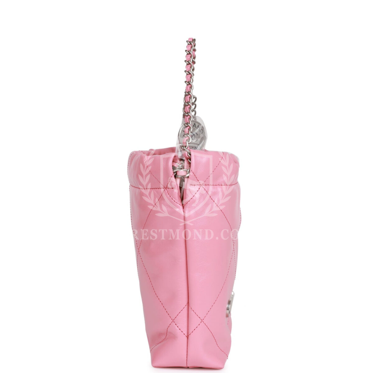 Chanel Mini 22 Bag Pink Calfskin Silver Hardware — изображение 4