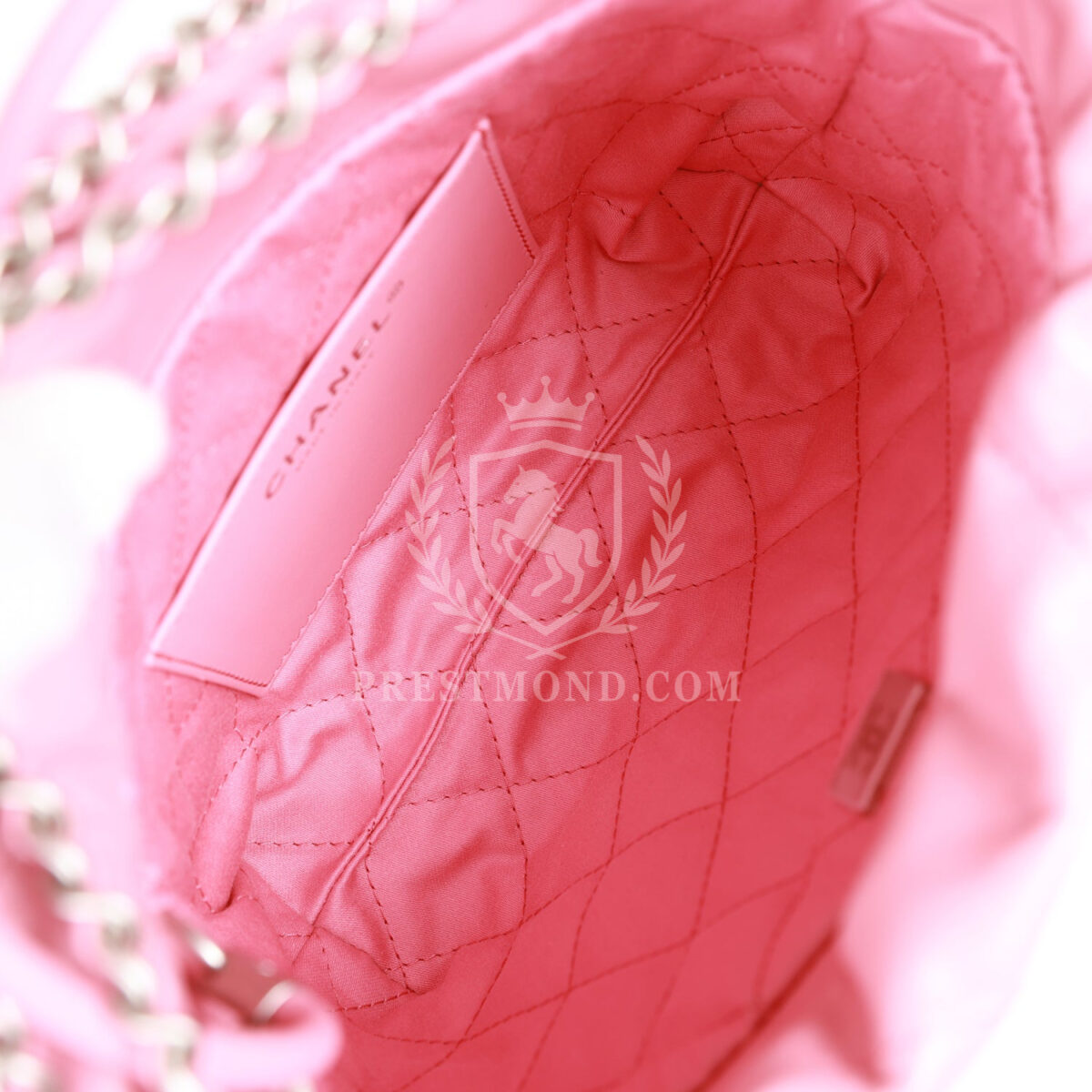 Chanel Mini 22 Bag Pink Calfskin Silver Hardware — изображение 8