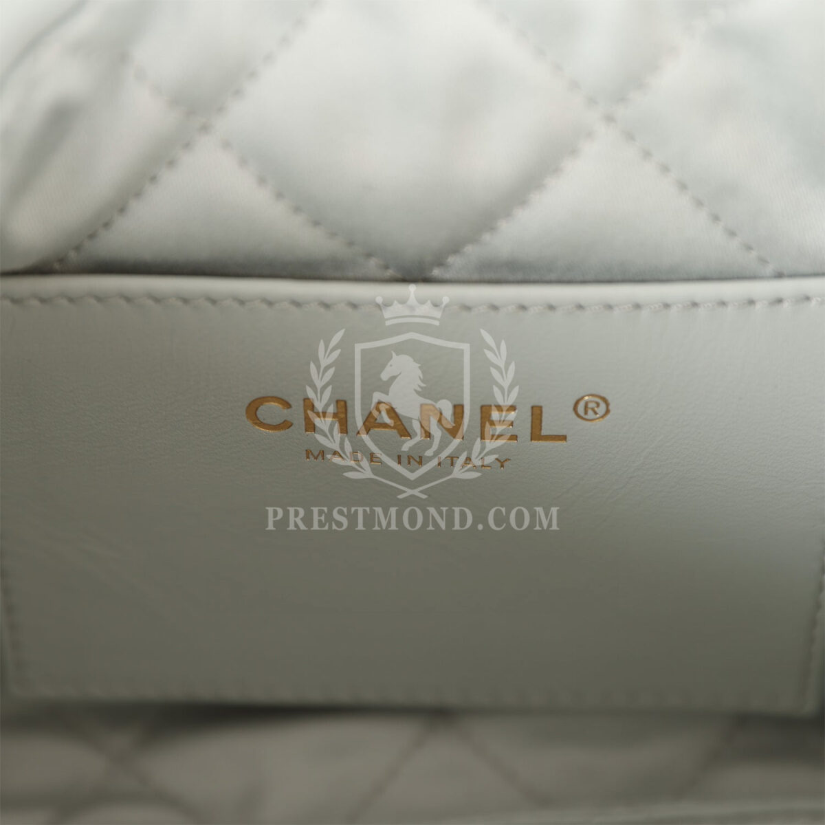 Chanel Mini 22 Bag Light Blue Calfskin Gold Hardware — изображение 10