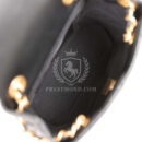 Chanel Small Charm Backpack Black Calfskin Aged Gold Hardware