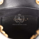 Chanel Small Charm Backpack Black Calfskin Aged Gold Hardware