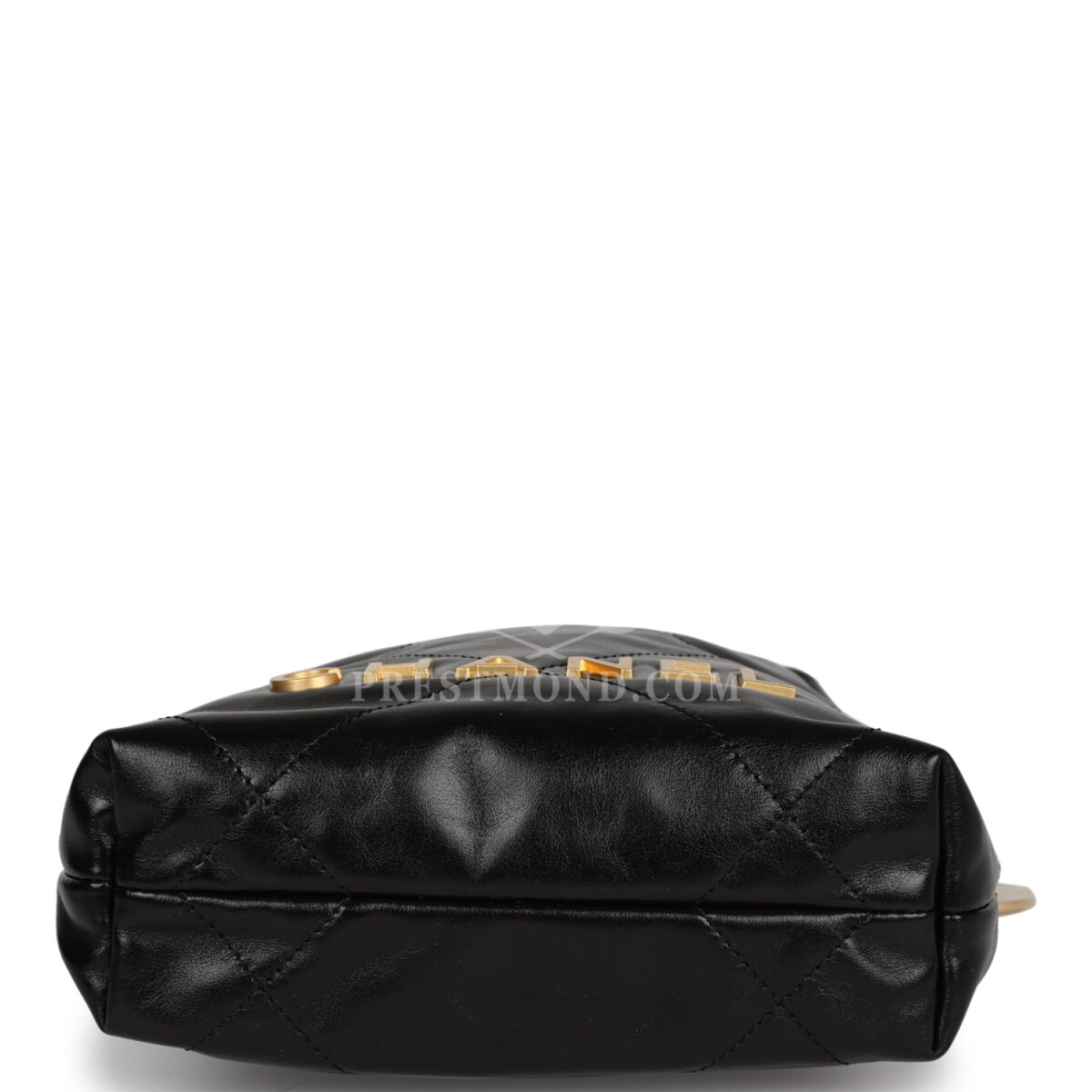 Chanel Mini 22 Bag Black Calfskin Gold Hardware — изображение 7