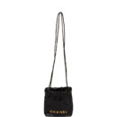 Chanel Mini 22 Bag Black Calfskin Gold Hardware