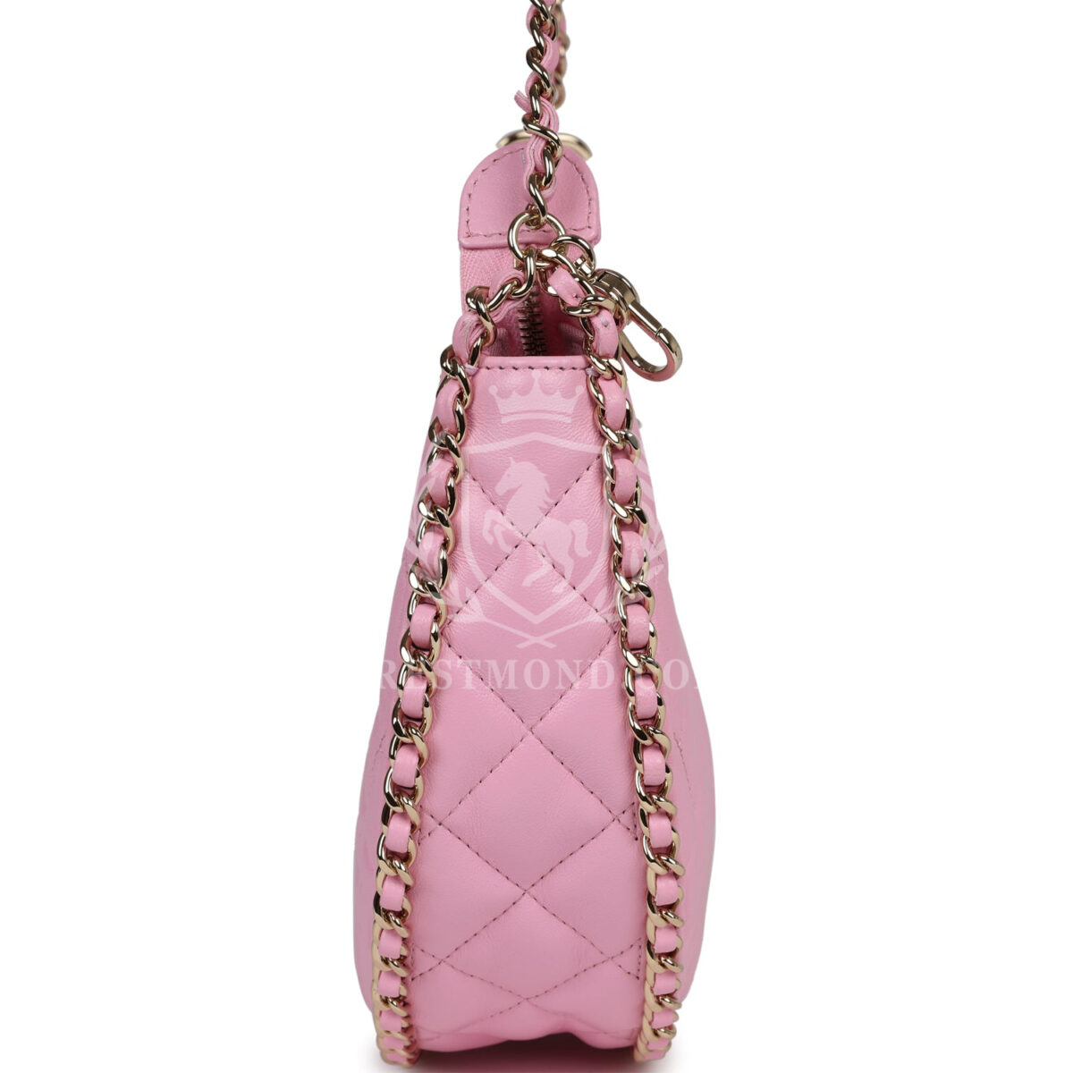 Chanel Small Chain Around Hobo Pink Lambskin Gold Hardware — изображение 3