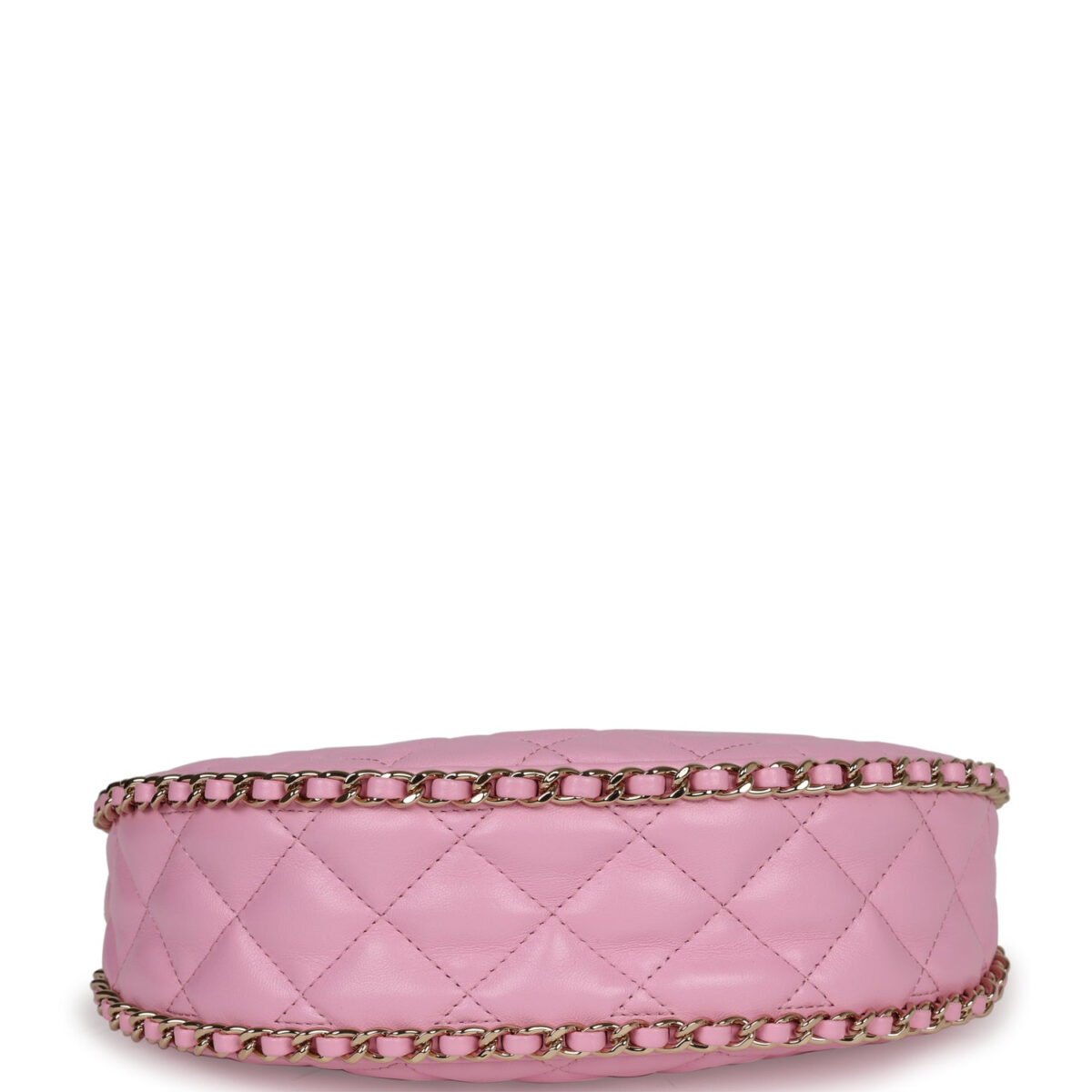 Chanel Small Chain Around Hobo Pink Lambskin Gold Hardware — изображение 7