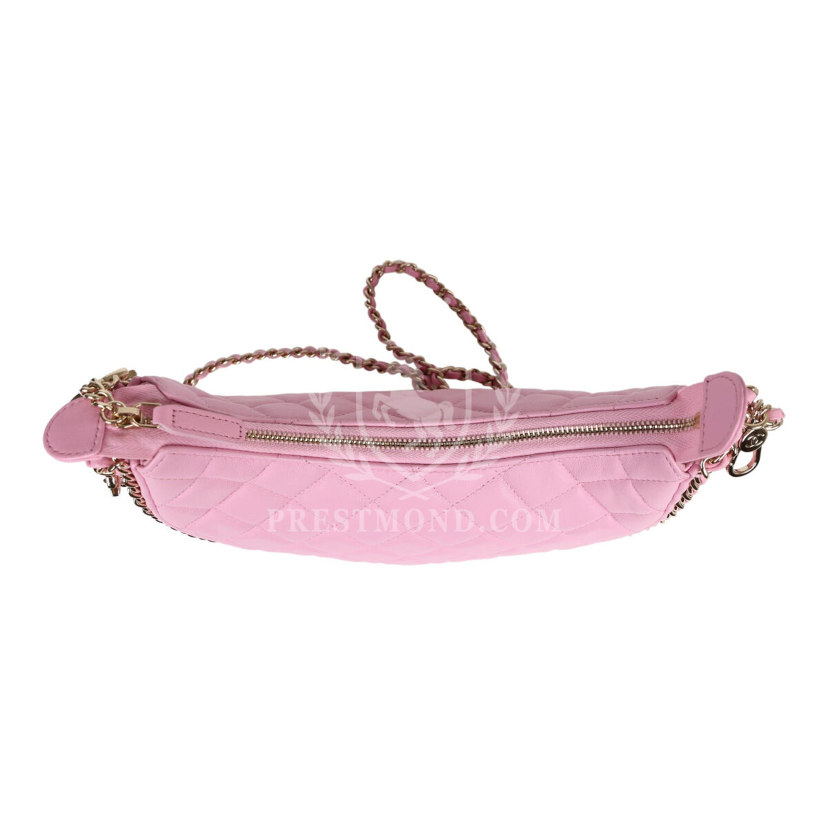 Chanel Small Chain Around Hobo Pink Lambskin Gold Hardware — изображение 8