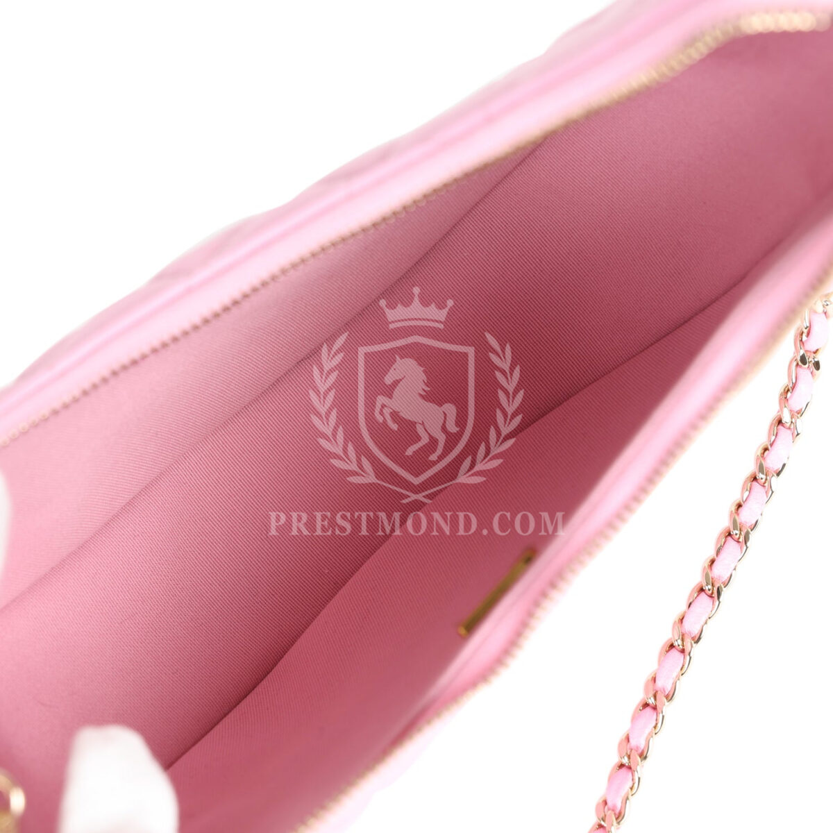 Chanel Small Chain Around Hobo Pink Lambskin Gold Hardware — изображение 11