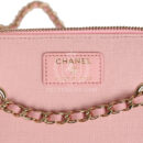 Chanel Small Classic Vanity Case Pink Caviar Light Gold Hardware