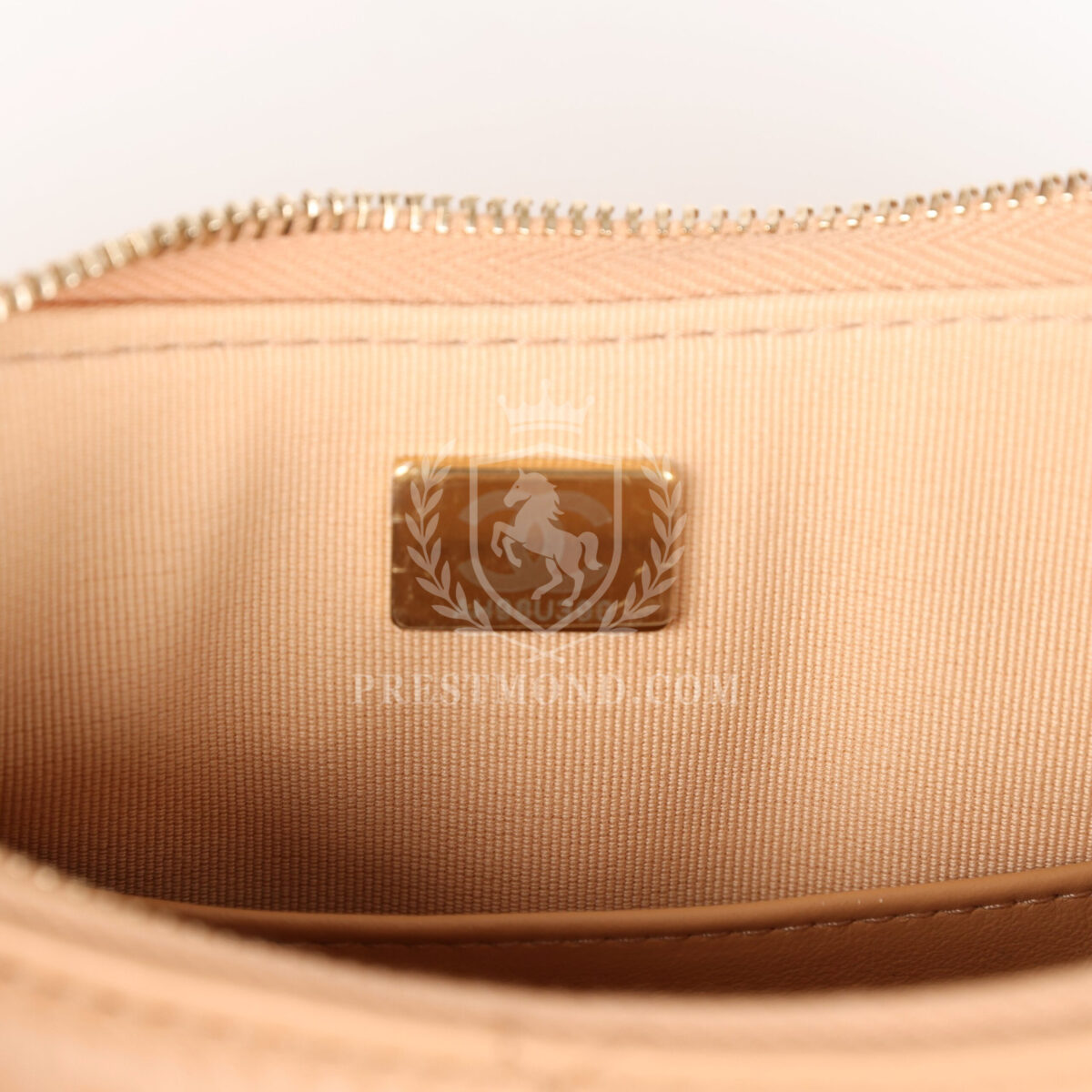 Chanel 19 Hobo Bag Beige Aged Calfskin Brushed Gold Hardware — изображение 10