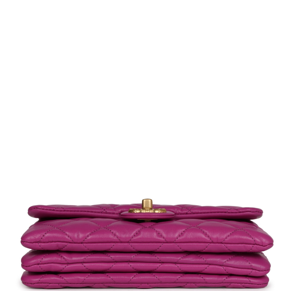 Chanel Small Crush Flap Bag Purple Shiny Aged Calfskin Brushed Gold Hardware — изображение 6