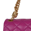 Chanel Small Crush Flap Bag Purple Shiny Aged Calfskin Brushed Gold Hardware