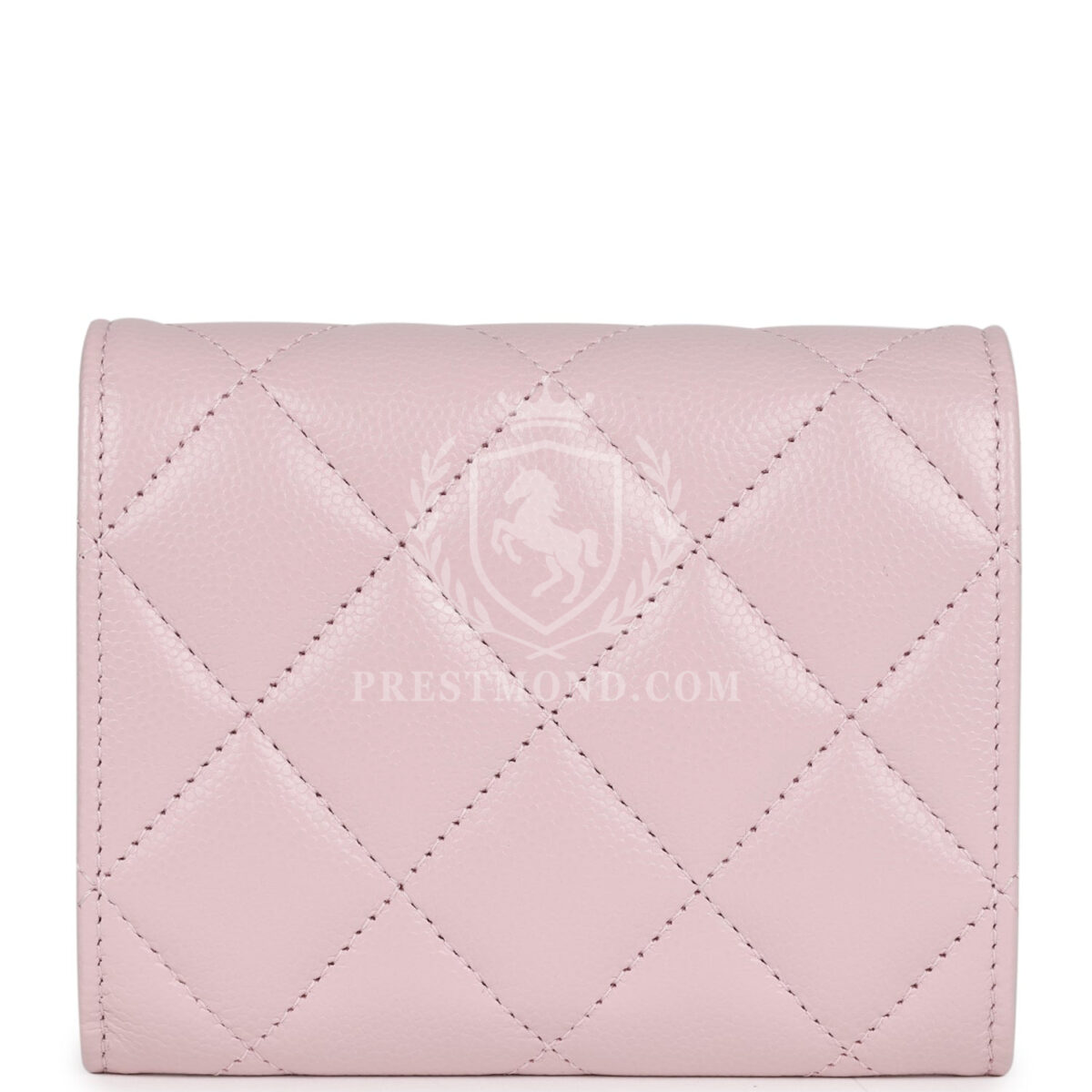 Chanel Mini Crossbody Pearl Wallet Pink Caviar Light Gold Hardware — изображение 4