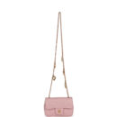 Chanel Mini Rectangular Flap Bag with Heart Chain Pink Lambskin Brushed Gold Hardware