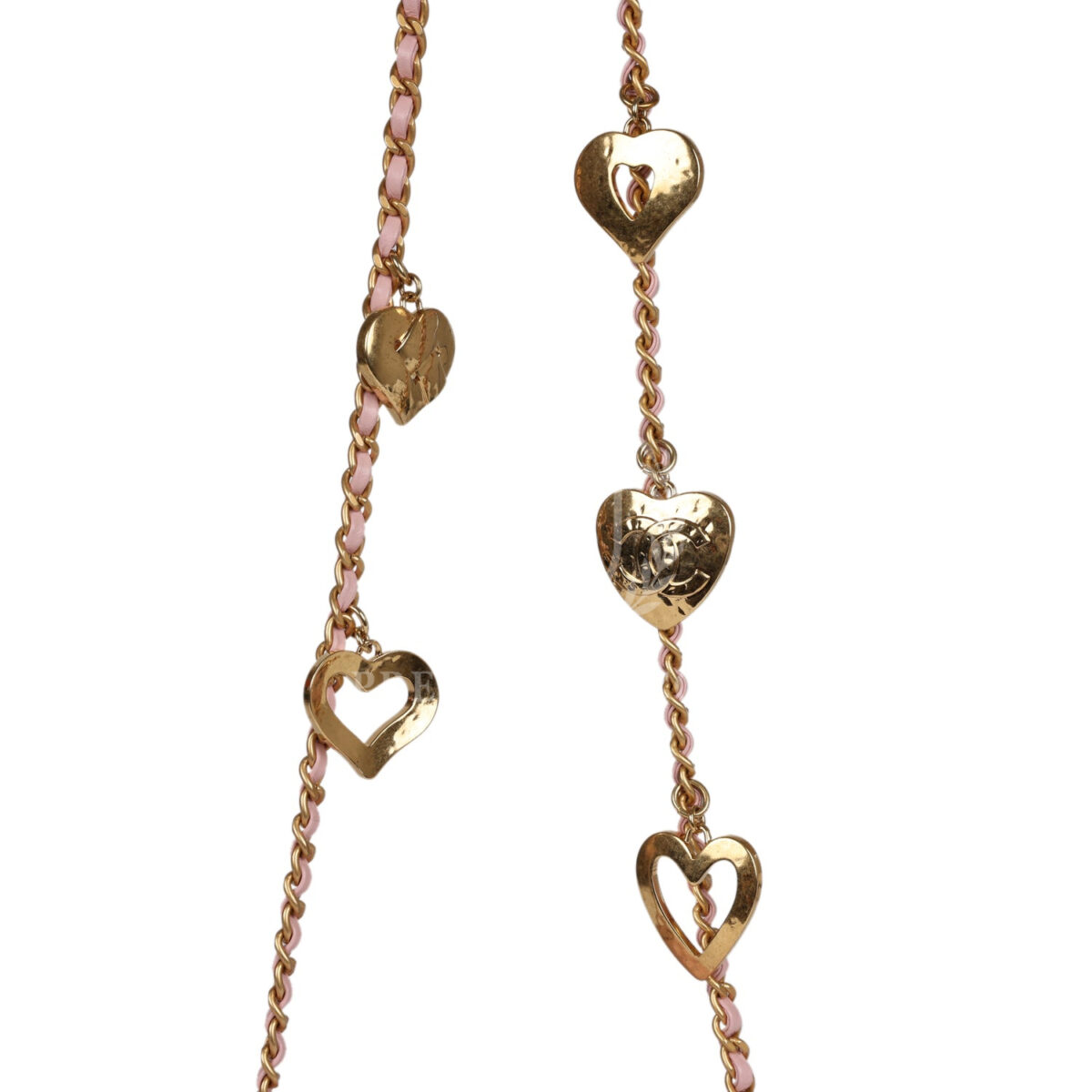 Chanel Mini Rectangular Flap Bag with Heart Chain Pink Lambskin Brushed Gold Hardware — изображение 8