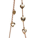 Chanel Mini Rectangular Flap Bag with Heart Chain Pink Lambskin Brushed Gold Hardware