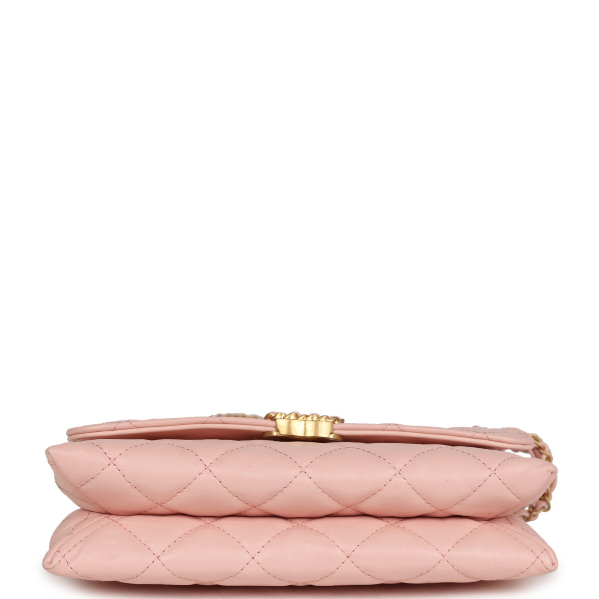 Chanel 19 Mini Flap Light Pink Aged Calfskin Brushed Gold Hardware — изображение 6