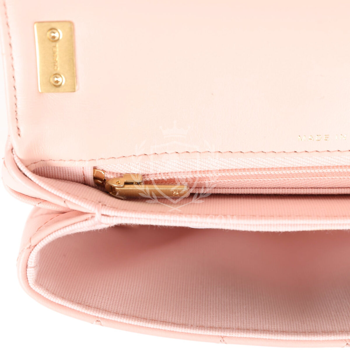 Chanel 19 Mini Flap Light Pink Aged Calfskin Brushed Gold Hardware — изображение 10
