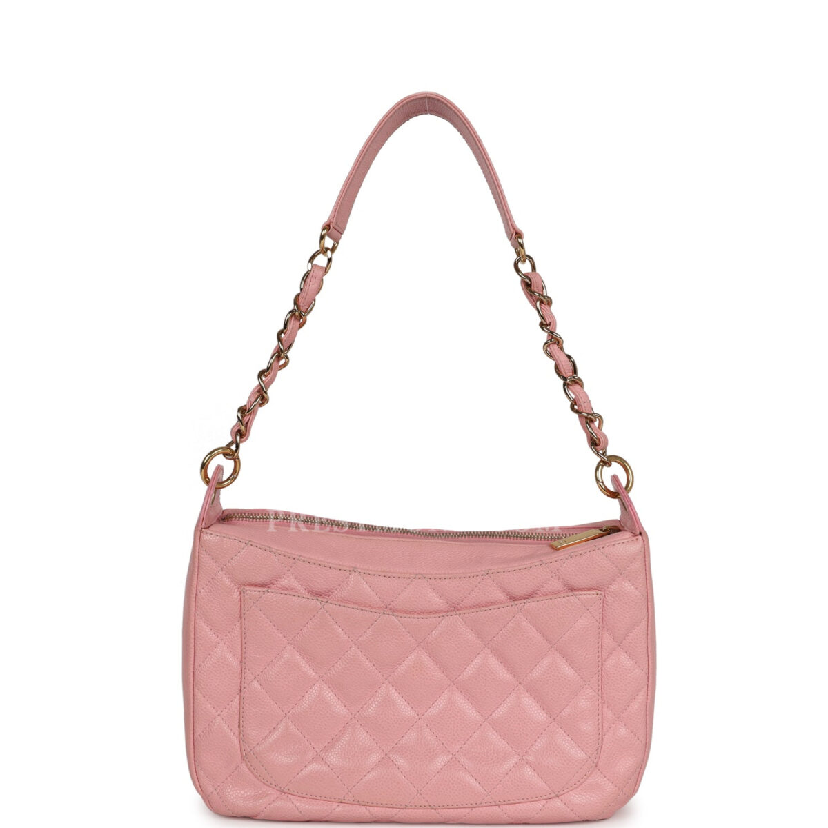 Vintage Chanel Timeless Shoulder Bag Pink Caviar Gold Hardware — изображение 4