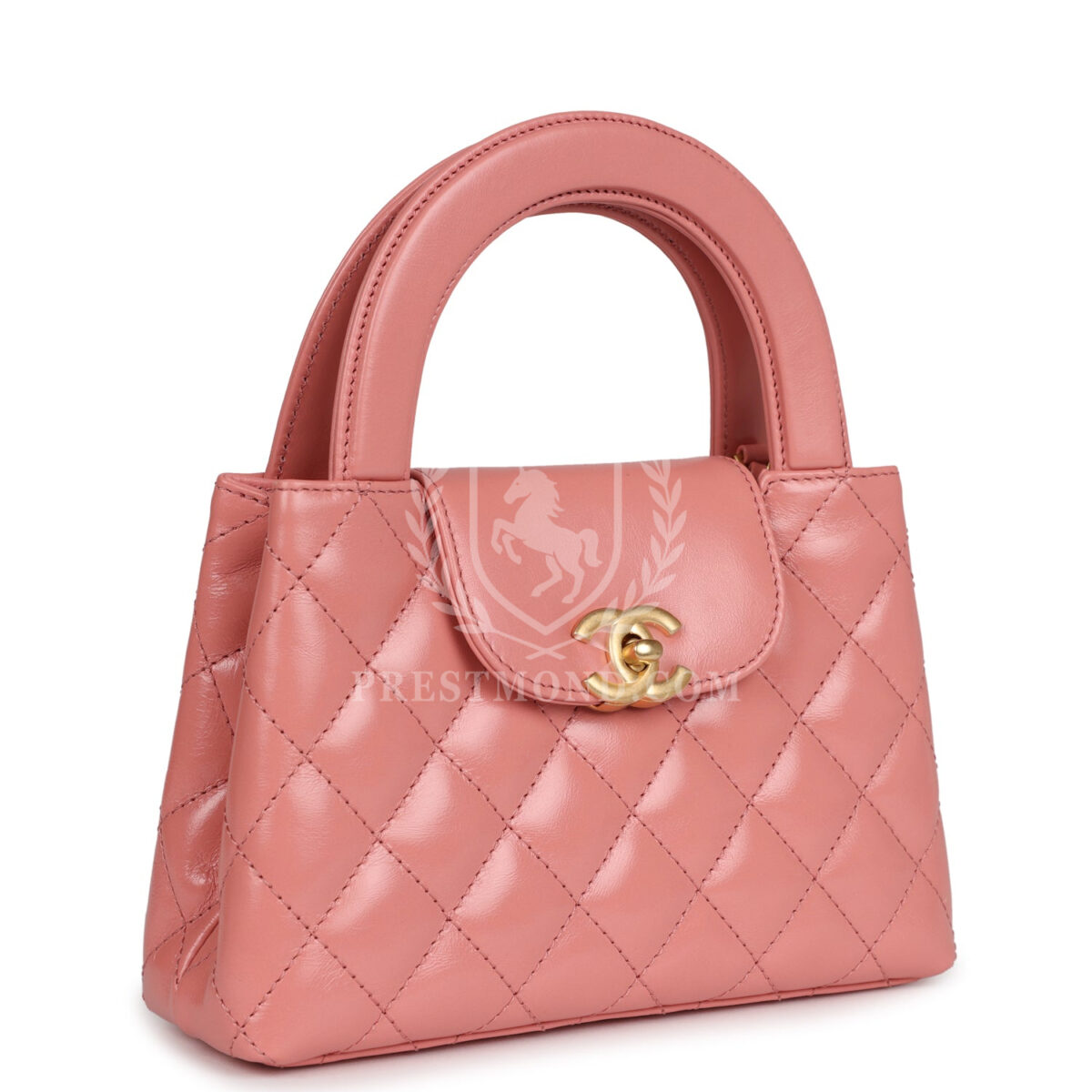 Chanel Small Kelly Shopper Pink Shiny Aged Calfskin Brushed Gold Hardware — изображение 2