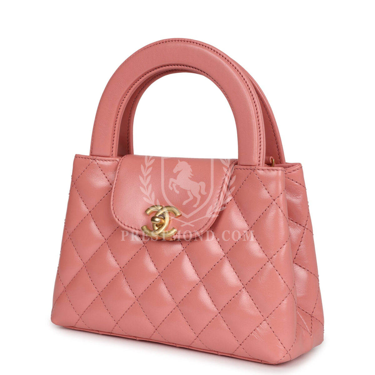 Chanel Small Kelly Shopper Pink Shiny Aged Calfskin Brushed Gold Hardware — изображение 5