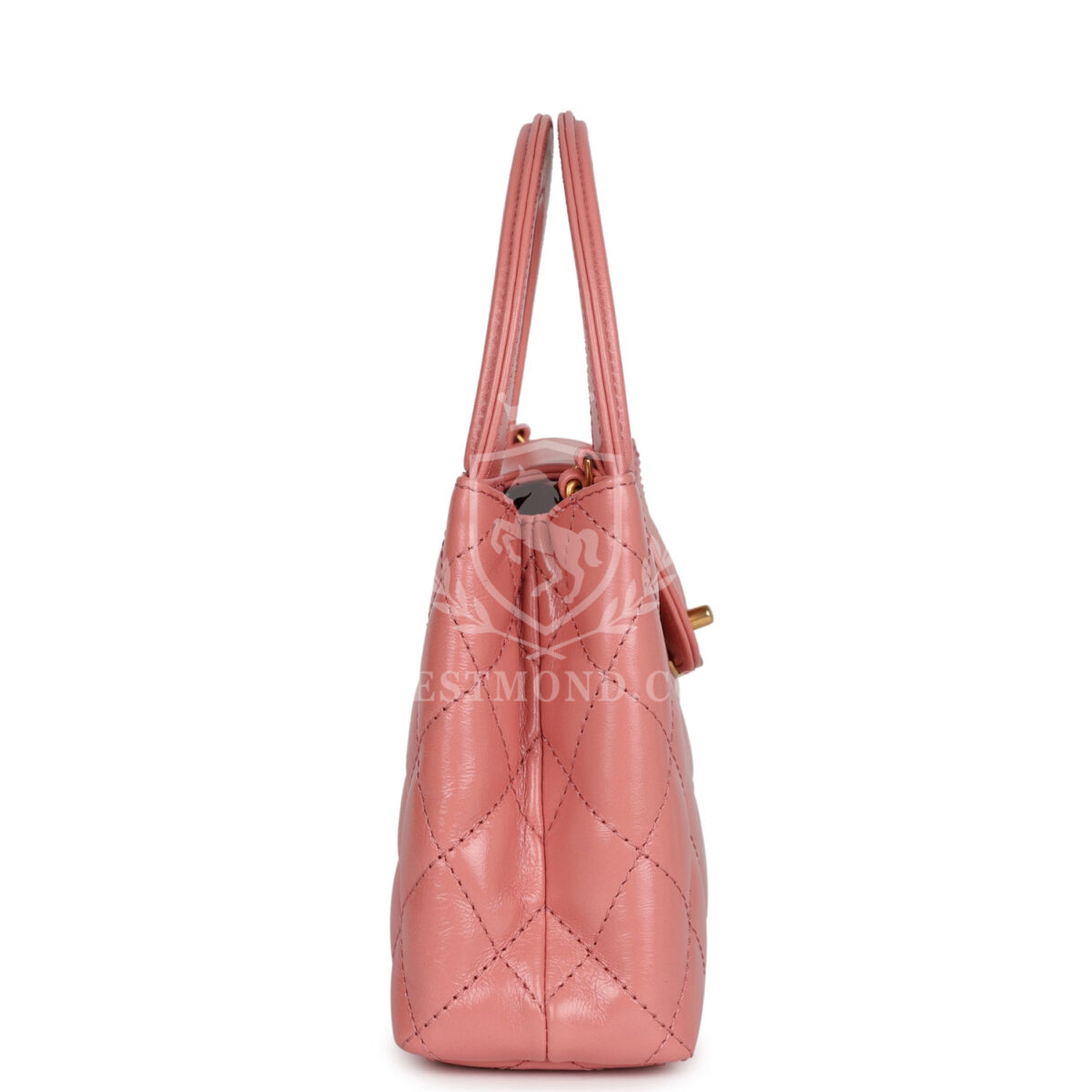 Chanel Small Kelly Shopper Pink Shiny Aged Calfskin Brushed Gold Hardware — изображение 3