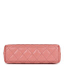Chanel Small Kelly Shopper Pink Shiny Aged Calfskin Brushed Gold Hardware