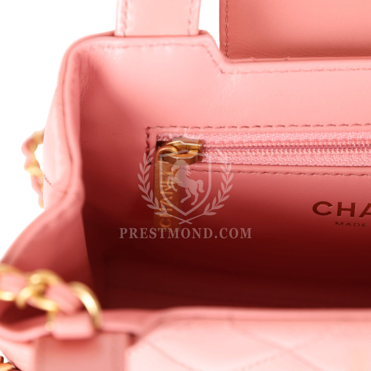 Chanel Small Kelly Shopper Pink Shiny Aged Calfskin Brushed Gold Hardware — изображение 10