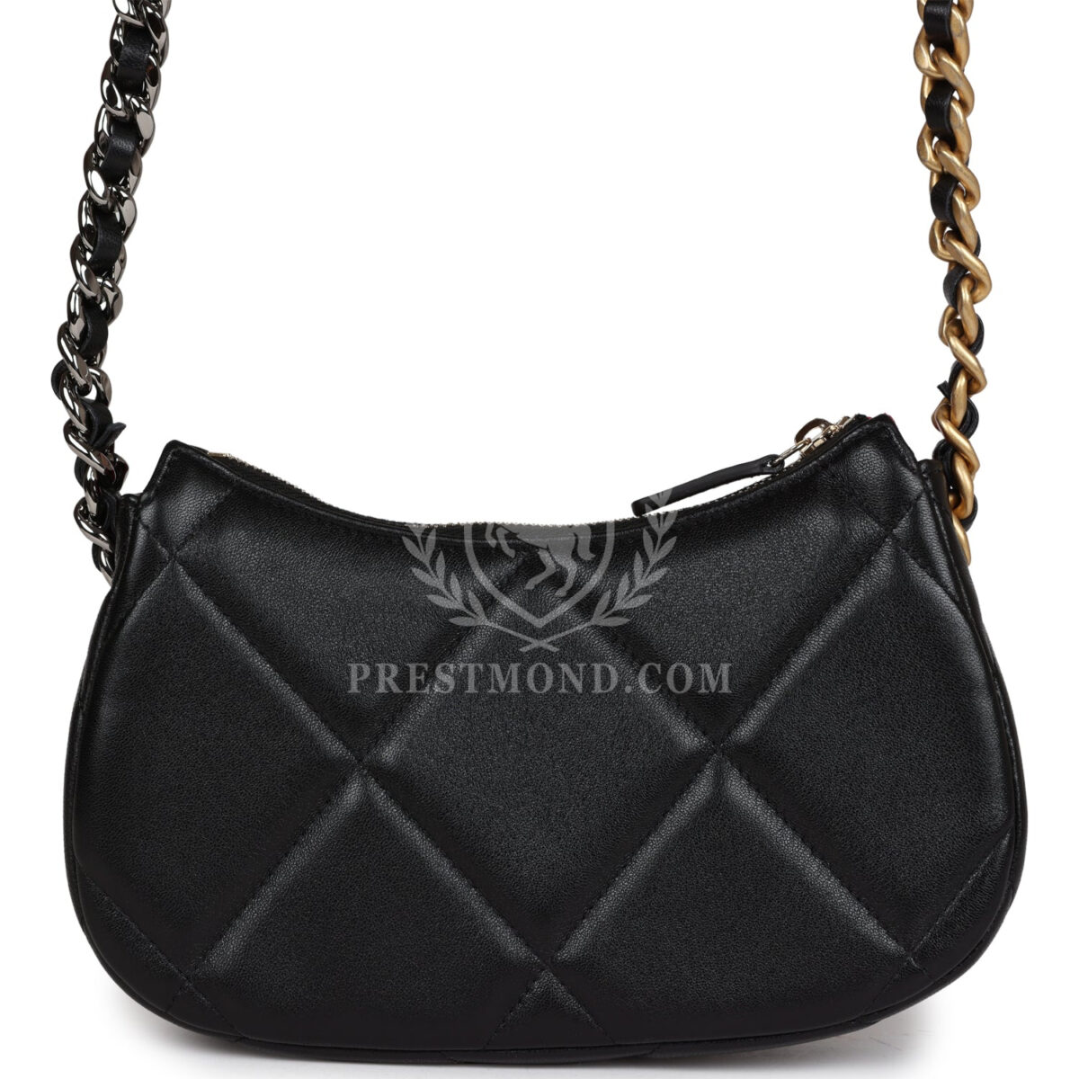 Chanel 19 Hobo Chain Bag Black Calfskin Mixed Metal Hardware — изображение 4