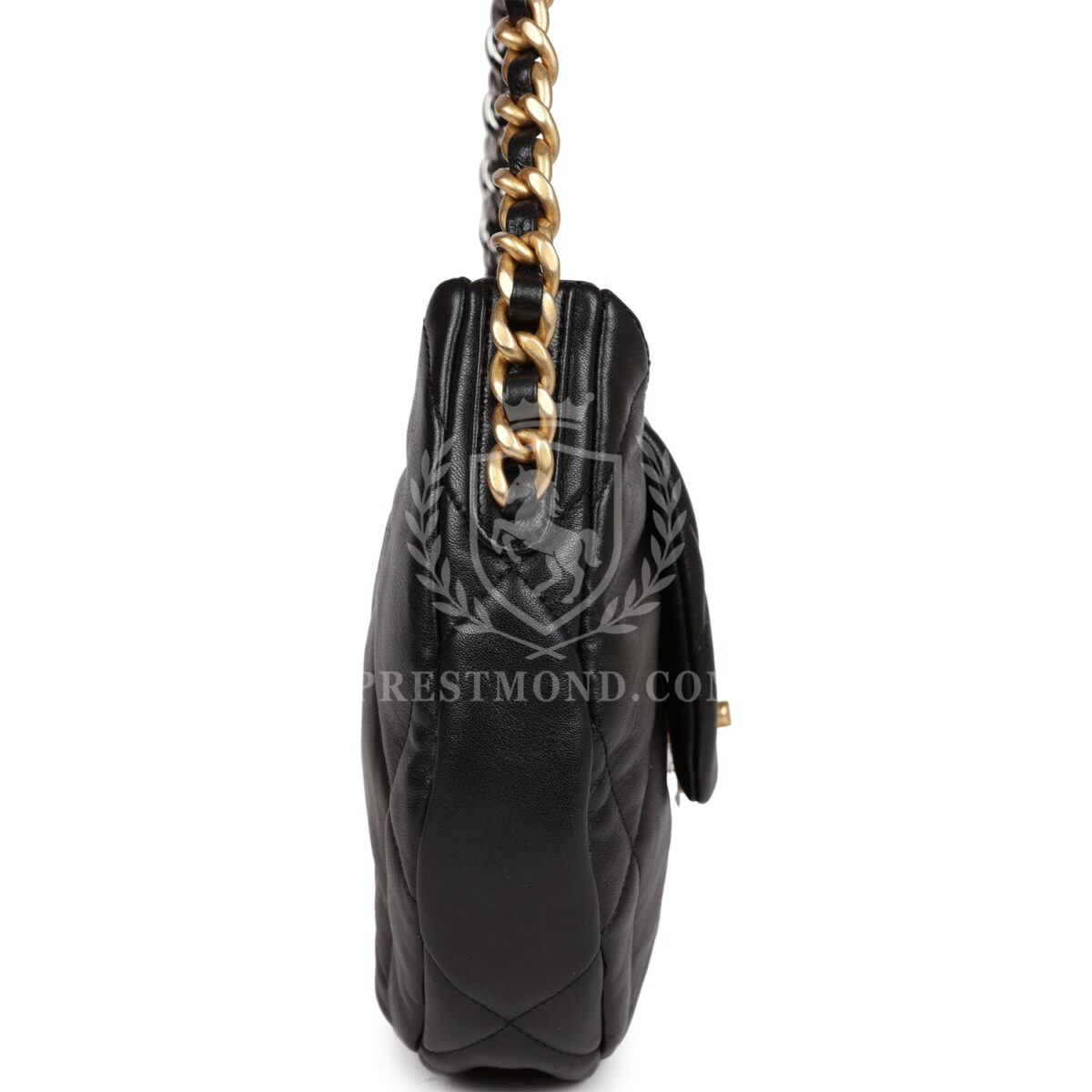 Chanel 19 Hobo Bag Black Lambskin Mixed Metal Hardware — изображение 3