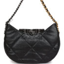Chanel 19 Hobo Bag Black Lambskin Mixed Metal Hardware