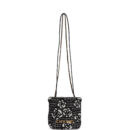 Chanel Mini 22 Bag Black and White Floral Tweed Gold Hardware