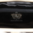 Chanel Clutch Black and White Floral Lace Gold Hardware
